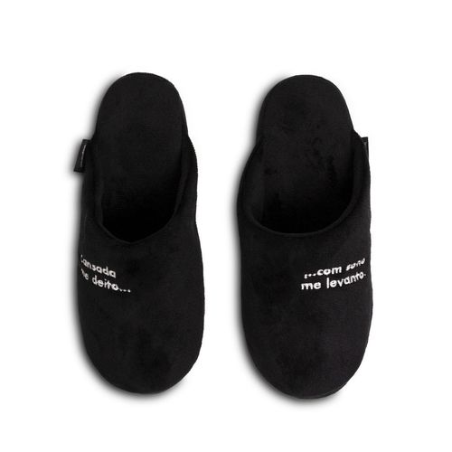 Pantufa Feminina Cansada Me Deito