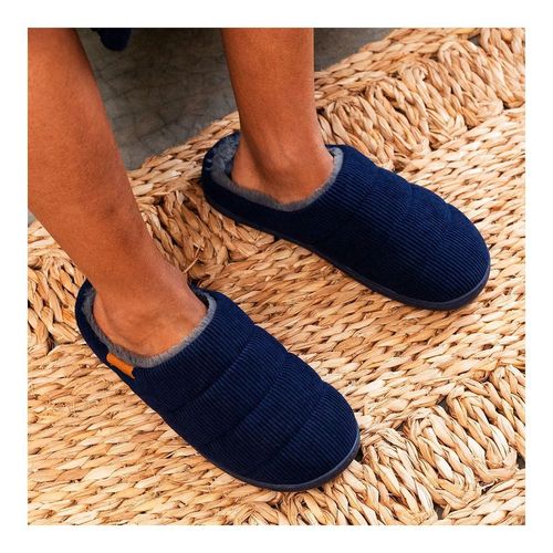 Pantufa Masculina Sola Emborrachada Azul