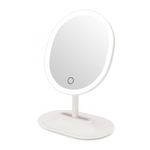 Espelho de Mesa Com Led e Aumento Brilho