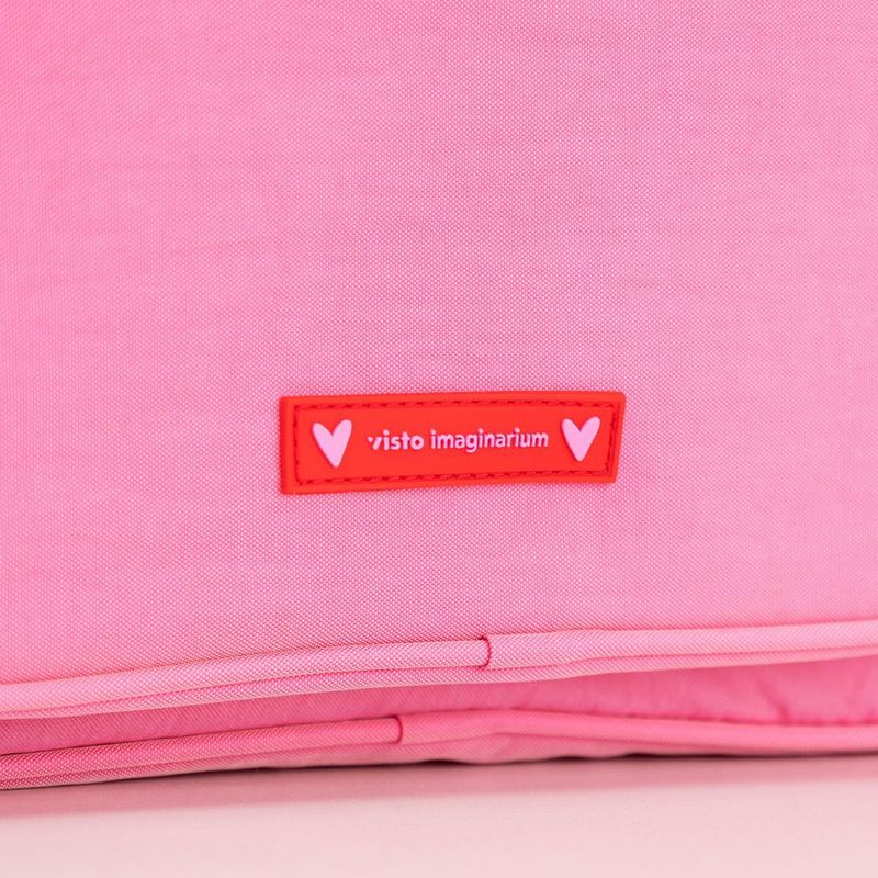 Mochila Laptop Rosa e Vermelha