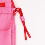 Bolsinha Crossbody Rosa e Vermelha