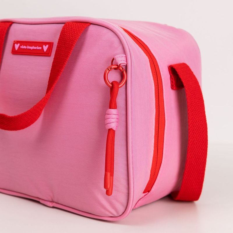 Bolsa Térmica Midi Rosa e Vermelha