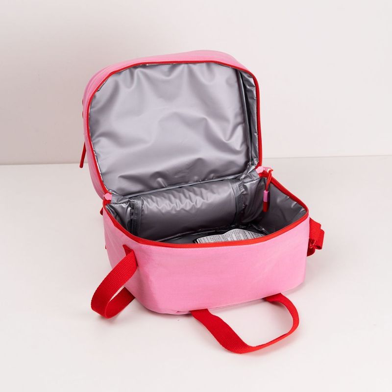 Bolsa Térmica Midi Rosa e Vermelha