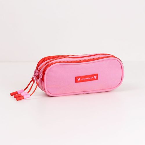 Estojo Bolsos Rosa e Vermelha
