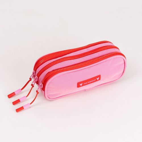 Estojo Bolsos Rosa e Vermelha