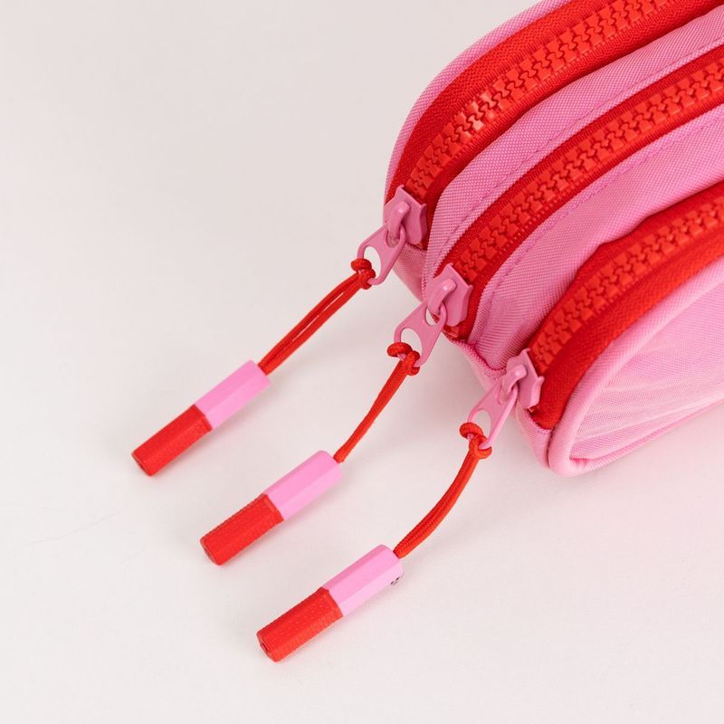 Estojo Bolsos Rosa e Vermelha