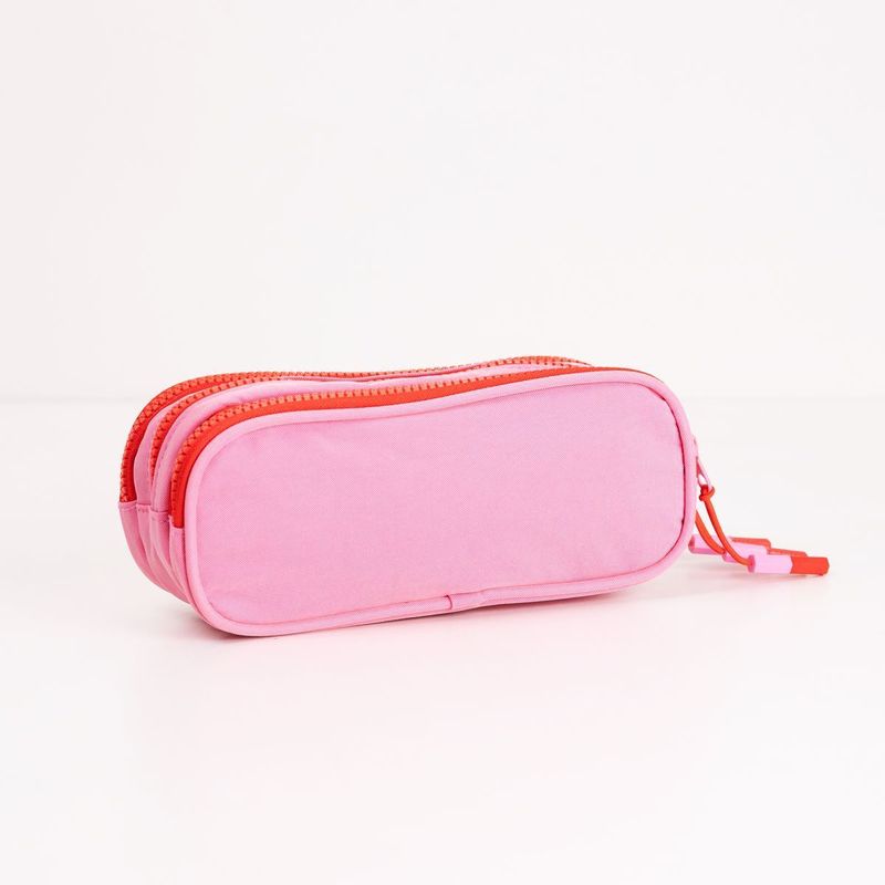 Estojo Bolsos Rosa e Vermelha