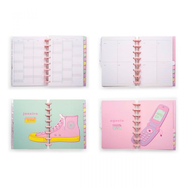 Planner de Discos Glitter Y2K
