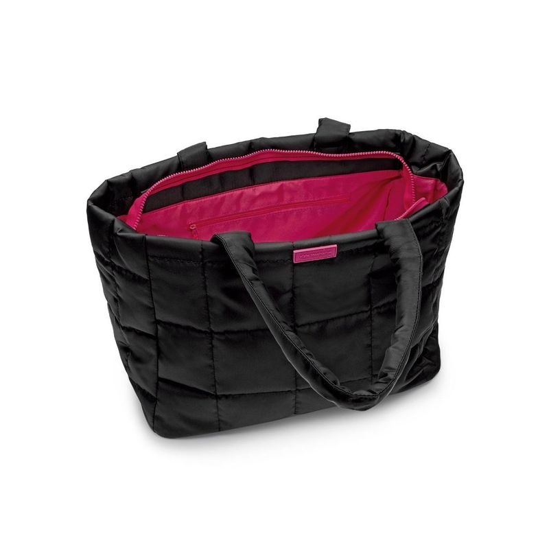 Bolsa Matelassê Preta Com Detalhes Pink