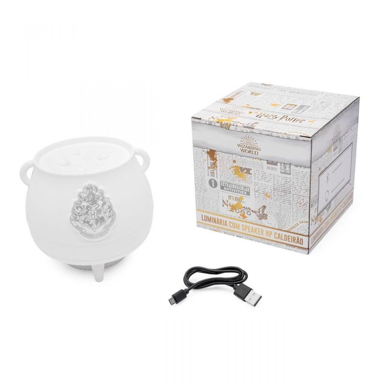 Luminaria com Speaker Harry Potter Caldeirao