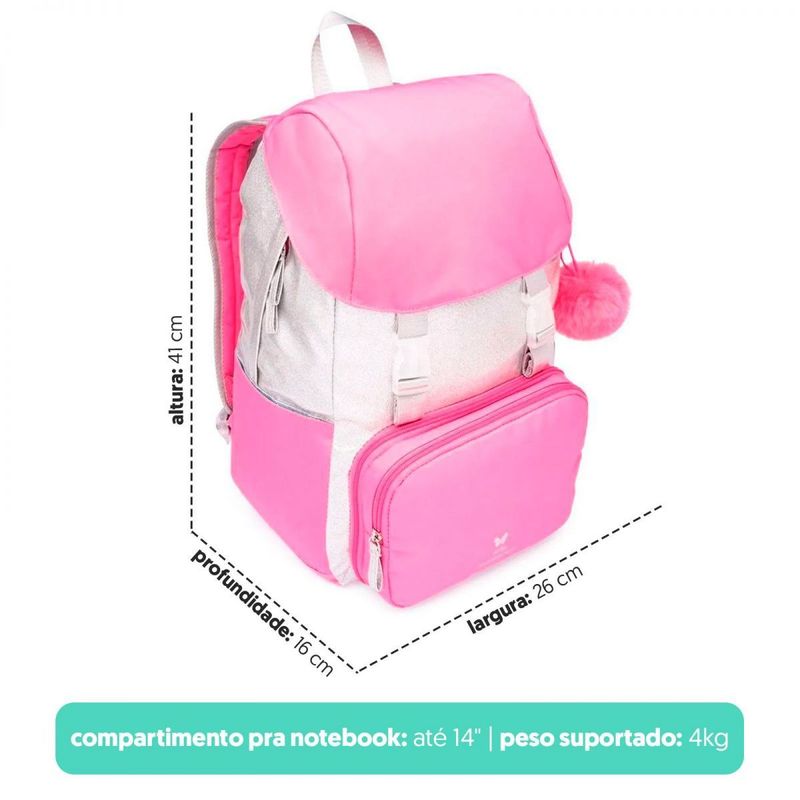 Mochila e Bolsa Removível Y2K Glitter