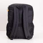 Mochila Emborrachada Bolsos Preto