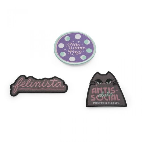 Cartela de Patches Gata Mística