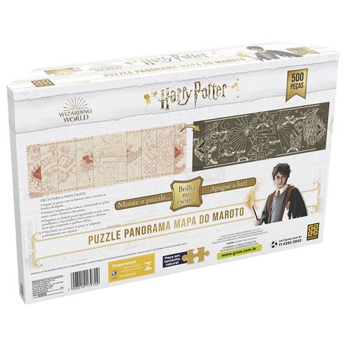 Puzzle 500 peças Panorama Harry Potter Brilha no Escuro