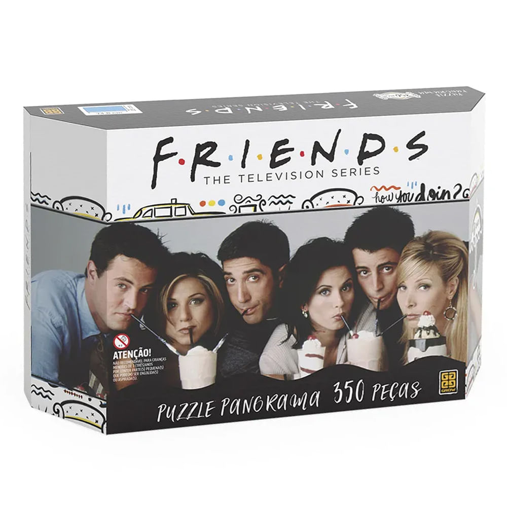 Jogo Quebra-Cabeça Puzzle Friends: Friends 10 Anos 500 peças