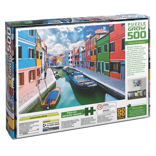 Puzzle 500 peças Canal de Burano