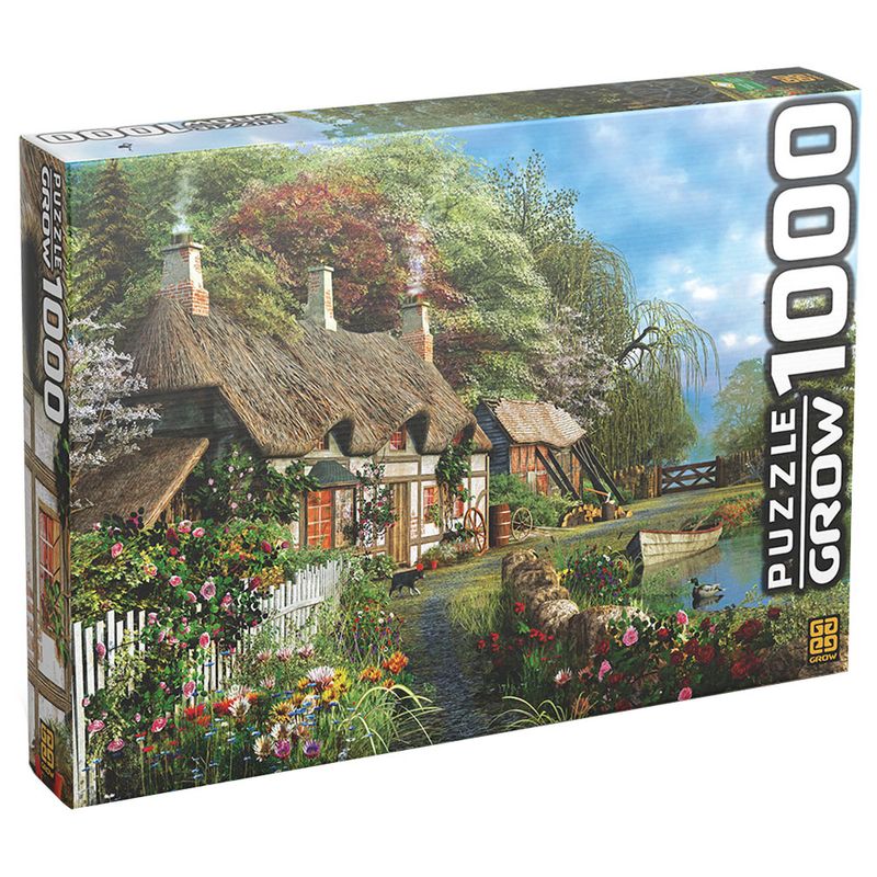 Puzzle 1000 peças Casa no Lago - Loja Grow