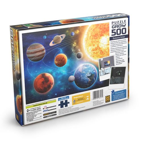 Puzzle 500 peças Sistema Solar