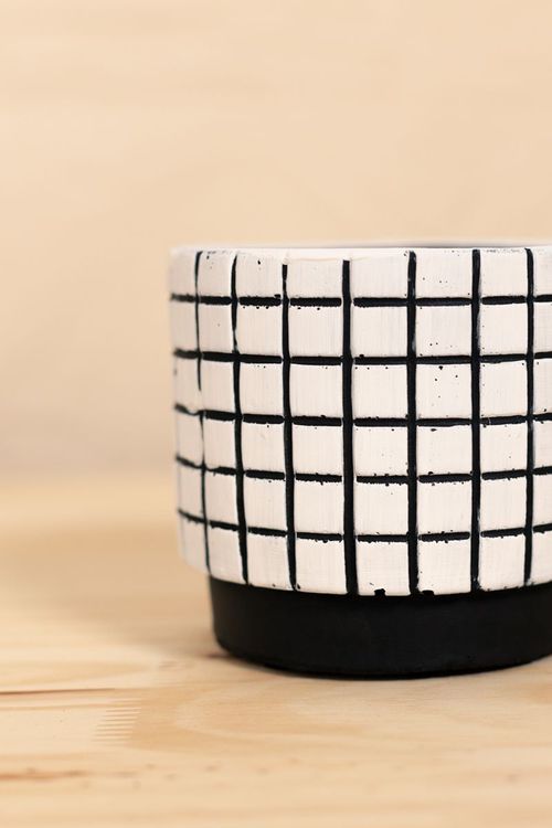 Vaso grid p branco