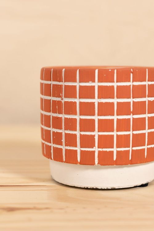 Vaso grid p terracota