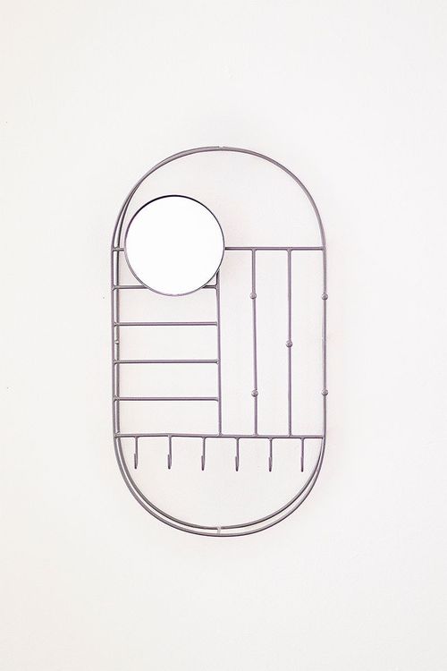 Porta-joias de Parede com Espelho