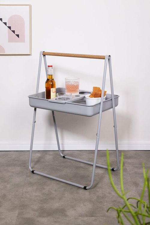 Mesa com alca cinza