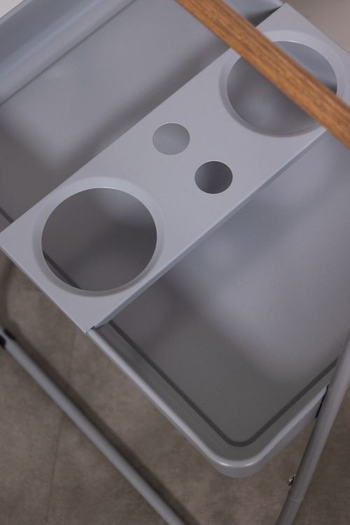 Mesa com alca cinza