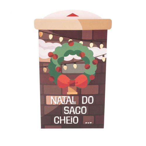 Cartao de Natal Saco Cheio de Presentes