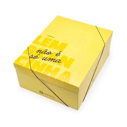 Caixa Presente Amarela G