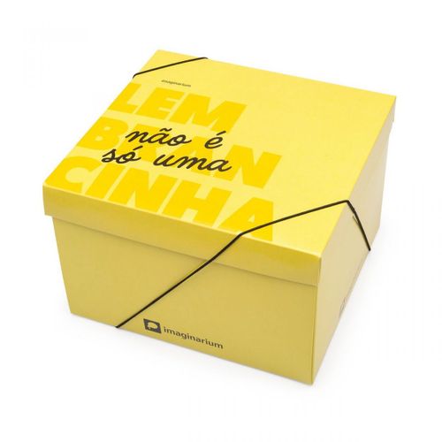 Caixa Presente Amarela M