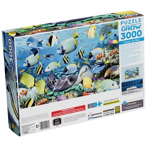 Puzzle 3000 peças Fundo do Mar