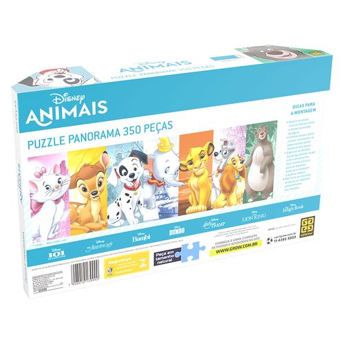 Puzzle 350 peças Panorama Disney Animais