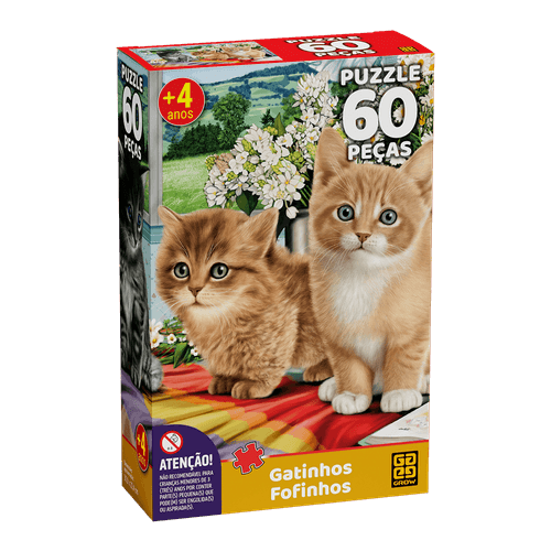 Puzzle 60 peças Gatinhos Fofinhos