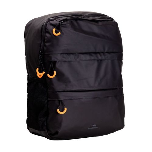 Mochila Emborrachada Bolsos Preto