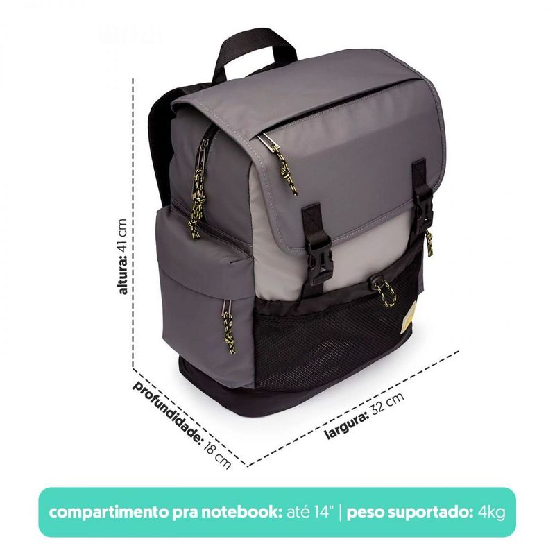 Mochila-Laptop-Utilitaria-Cinza