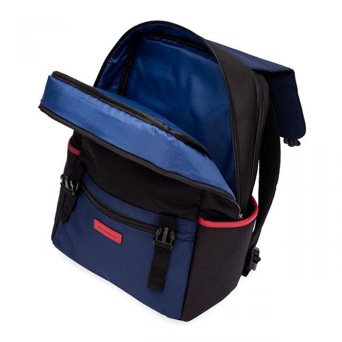 Mochila Laptop Color Block Marinho