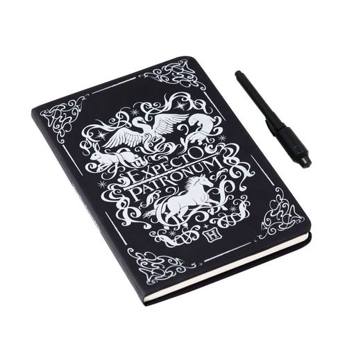 Caderno Com Caneta Invisível Patronum Harry Potter