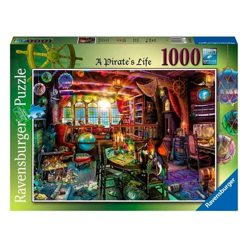 Puzzle 1000 peças Vida de Pirata - Importado - Ravensburger