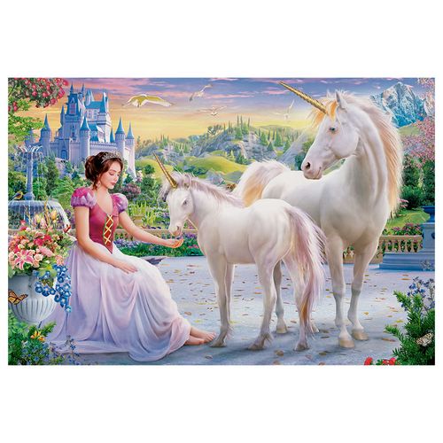 Quebra-cabeça 200 peças A Princesa e seus Unicórnios