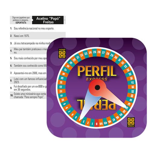 Jogo Perfil Express - Personalidades