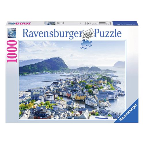 Puzzle 1000 peças Alesund - Noruega - Importado - Ravensburger