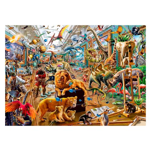 Puzzle 1000 peças Caos na Galeria - Importado - Ravensburger