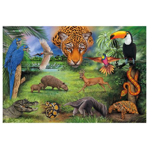 Quebra-cabeça 150 peças Fauna Brasileira