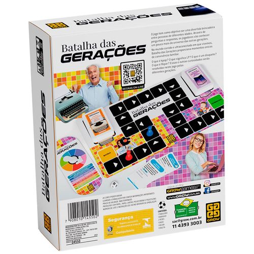 Jogo Batalha das Gerações Grow