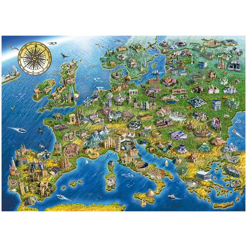 Quebra-cabeça 2000 peças Monumentos da Europa