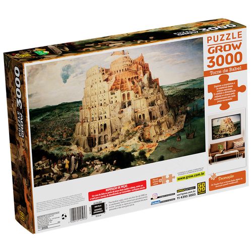 Quebra-cabeça 3000 peças Torre de Babel