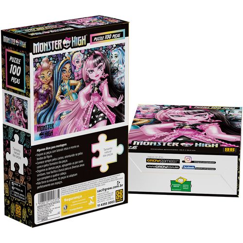 Quebra-cabeça 100 peças Monster High