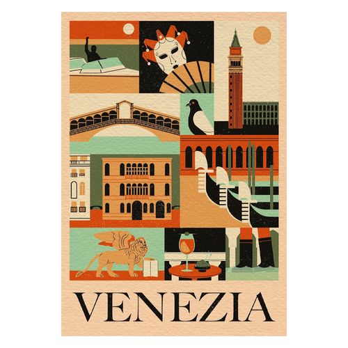 Puzzle 1000 Peças Poster Veneza - Clementoni - Imp