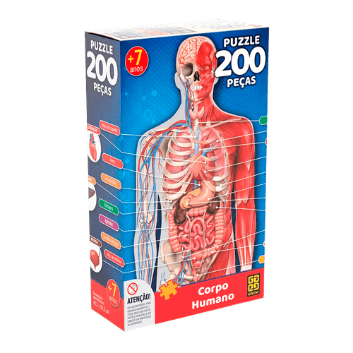 Quebra-cabeça 200 peças Corpo Humano