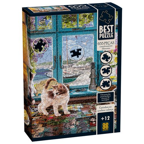 Quebra-cabeça 655 peças Best Gatinhos no Quebra-cabeças